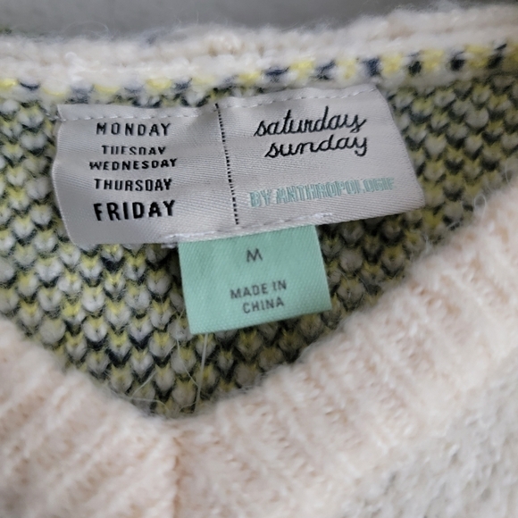 Saturday/Sunday Floral Sweater Tunic Dress size M NWT - Picture 5 of 8